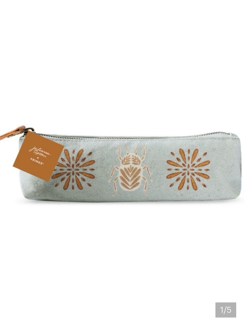 Fringe Studio Beetle Flat Bottom Pencil Pouch